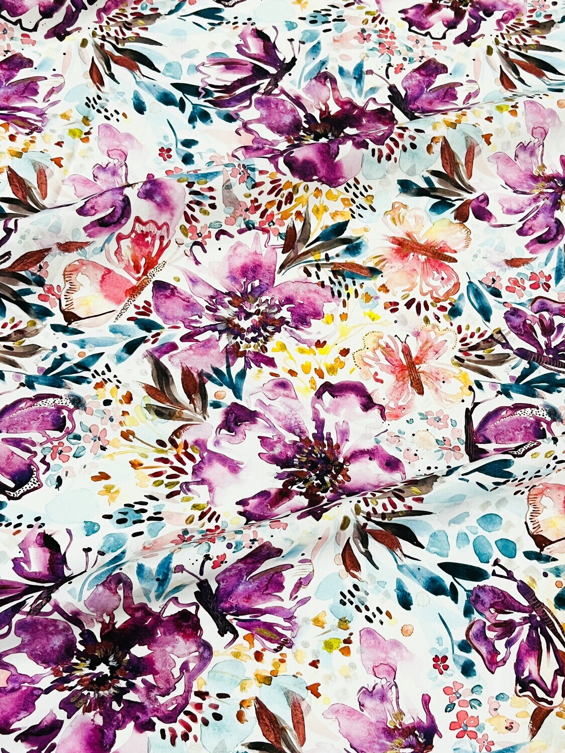 Hidden Sanctuary Sunset | Linen Cotton Blend | 112cm wide - 0.45m Piece