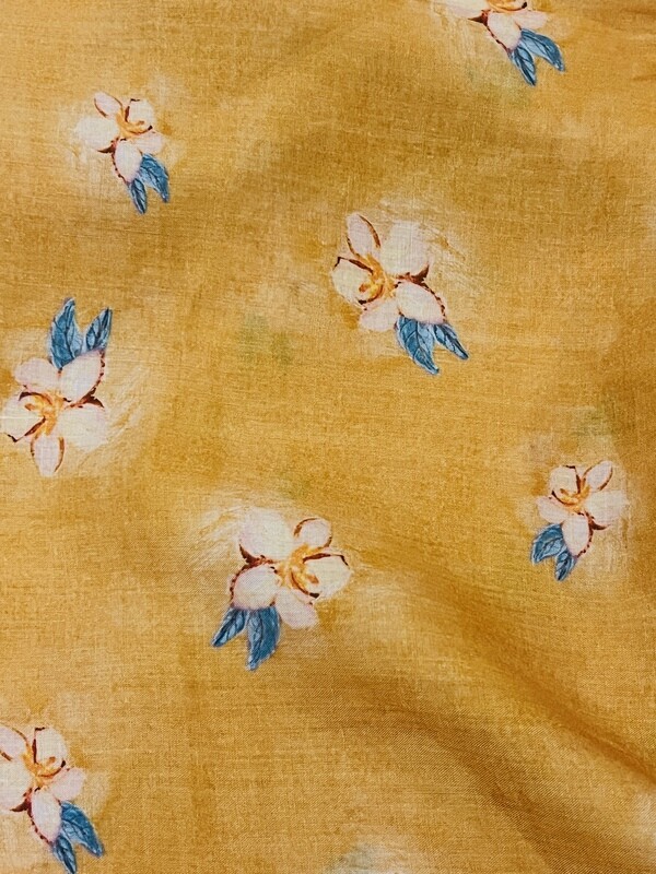 Tangerine Secret | Lightweight Linen Cotton Blend | 145cm wide