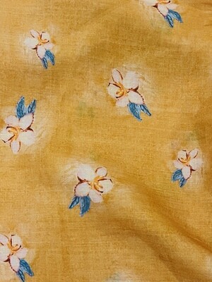 Tangerine Secret | Lightweight Linen Cotton Blend | 145cm wide