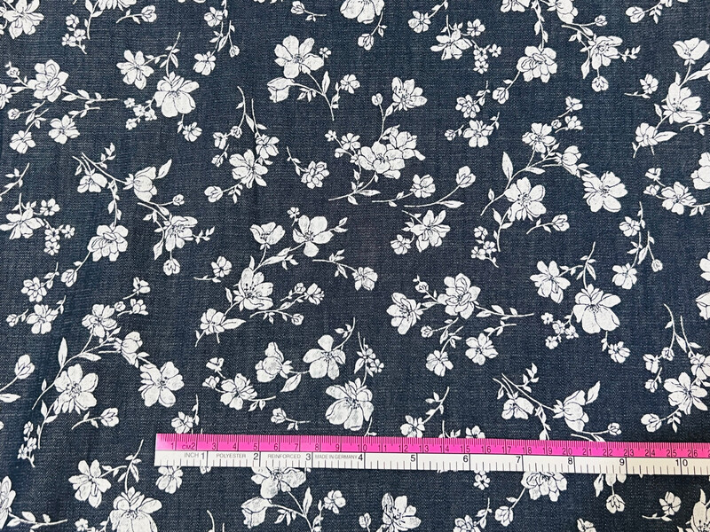 Floral | Printed Denim | 150cm wide