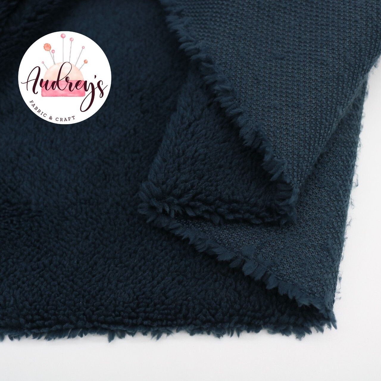 Navy | Sherpa Fleece Cuddle Plush Fleece | 148cm Wide
