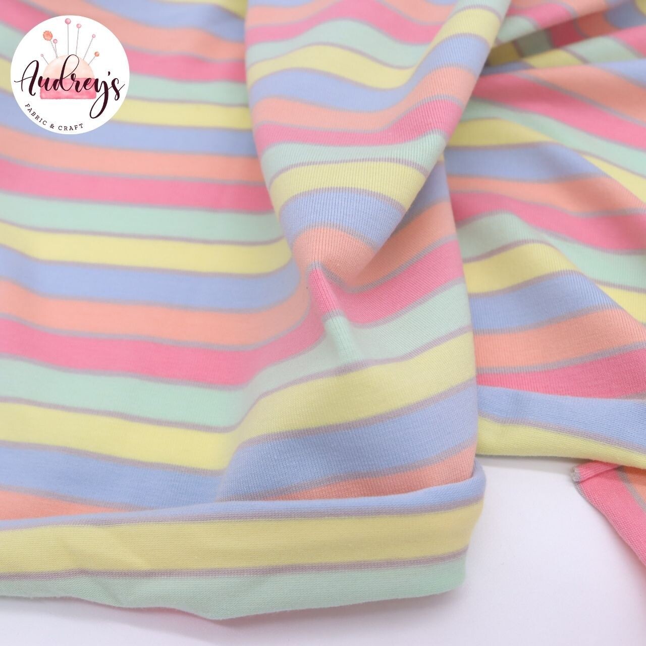 Gelato Stripes | Cotton Lycra, 180gsm | 180cm Wide - 3.25m Piece