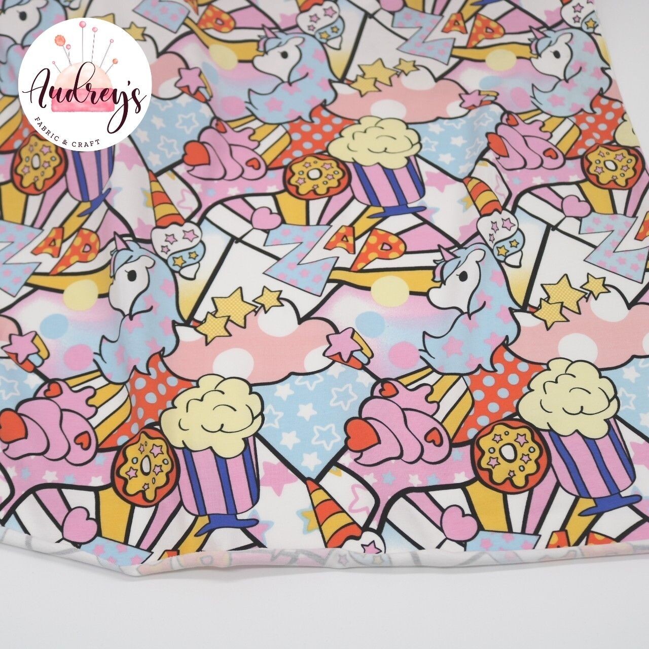 Pony Party | Cotton Lycra, 180gsm | 175cm Wide - 1.1m Piece