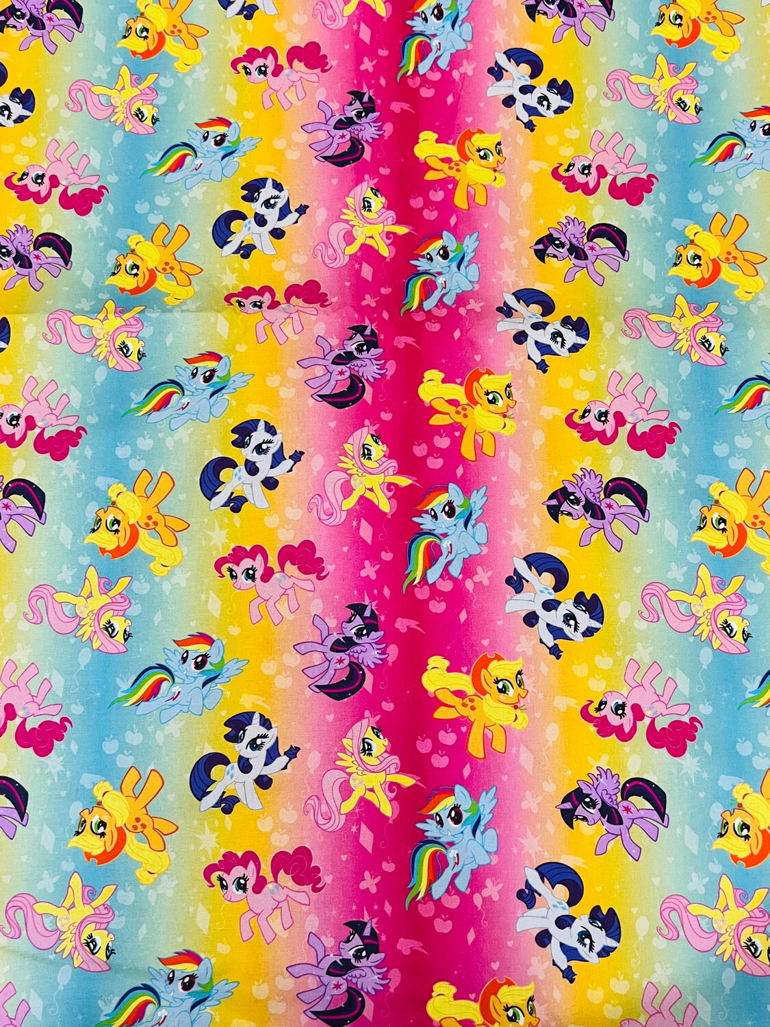 My Little Pony, Rainbow Stripes | Licensed Quilting Cotton | 112cm Wide