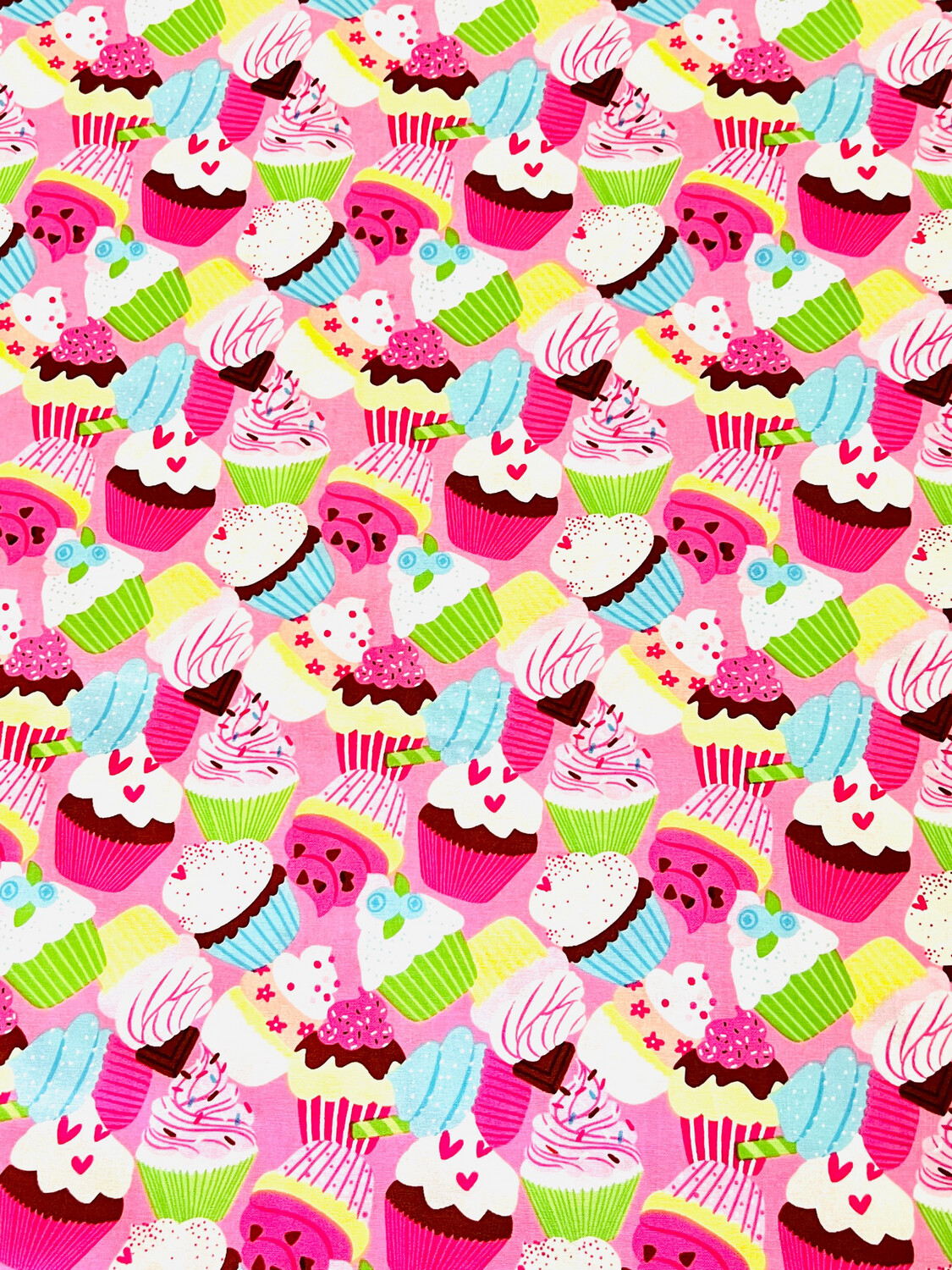 Cupcakes on Pink | Quilting Cotton | 112cm wide