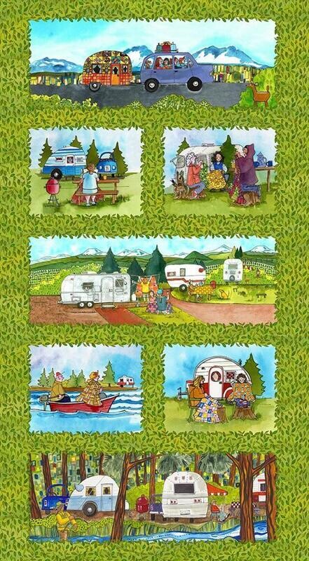 Quilter&#39;s Road Trip | Digital Print Quilting Cotton Panel