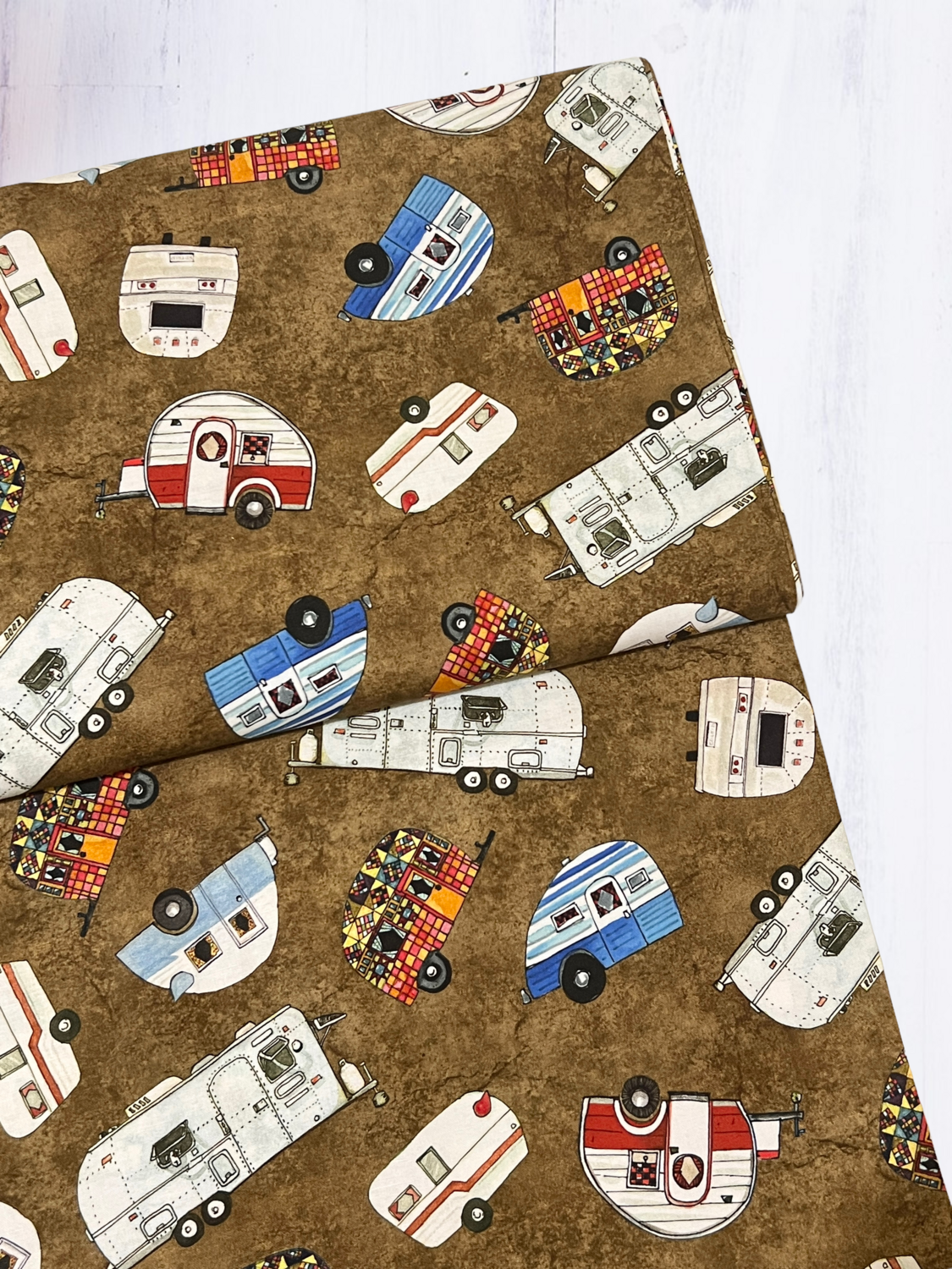 Caravan Toss, Quilter&#39;s Roadtrip | Quilting Cotton | 112cm wide - 0.65m Piece