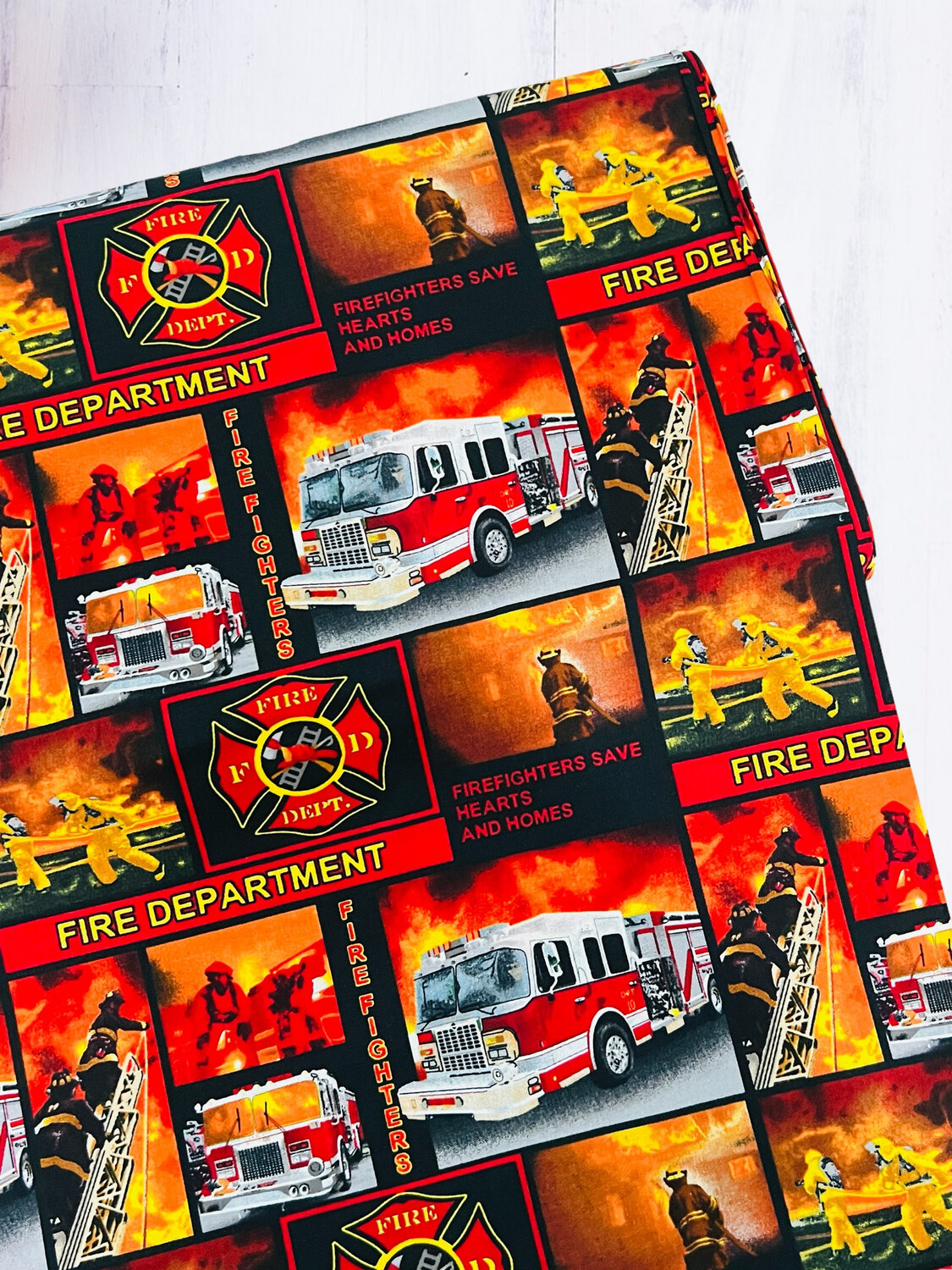 Fire Engine Quilting Cotton 112cm wide