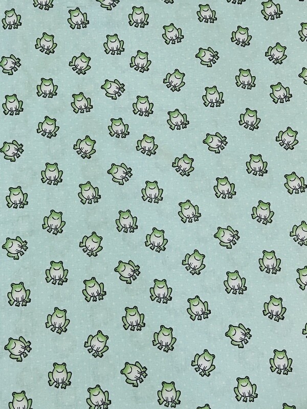 Frogs on Polka | Quilting Cotton | 112cm wide