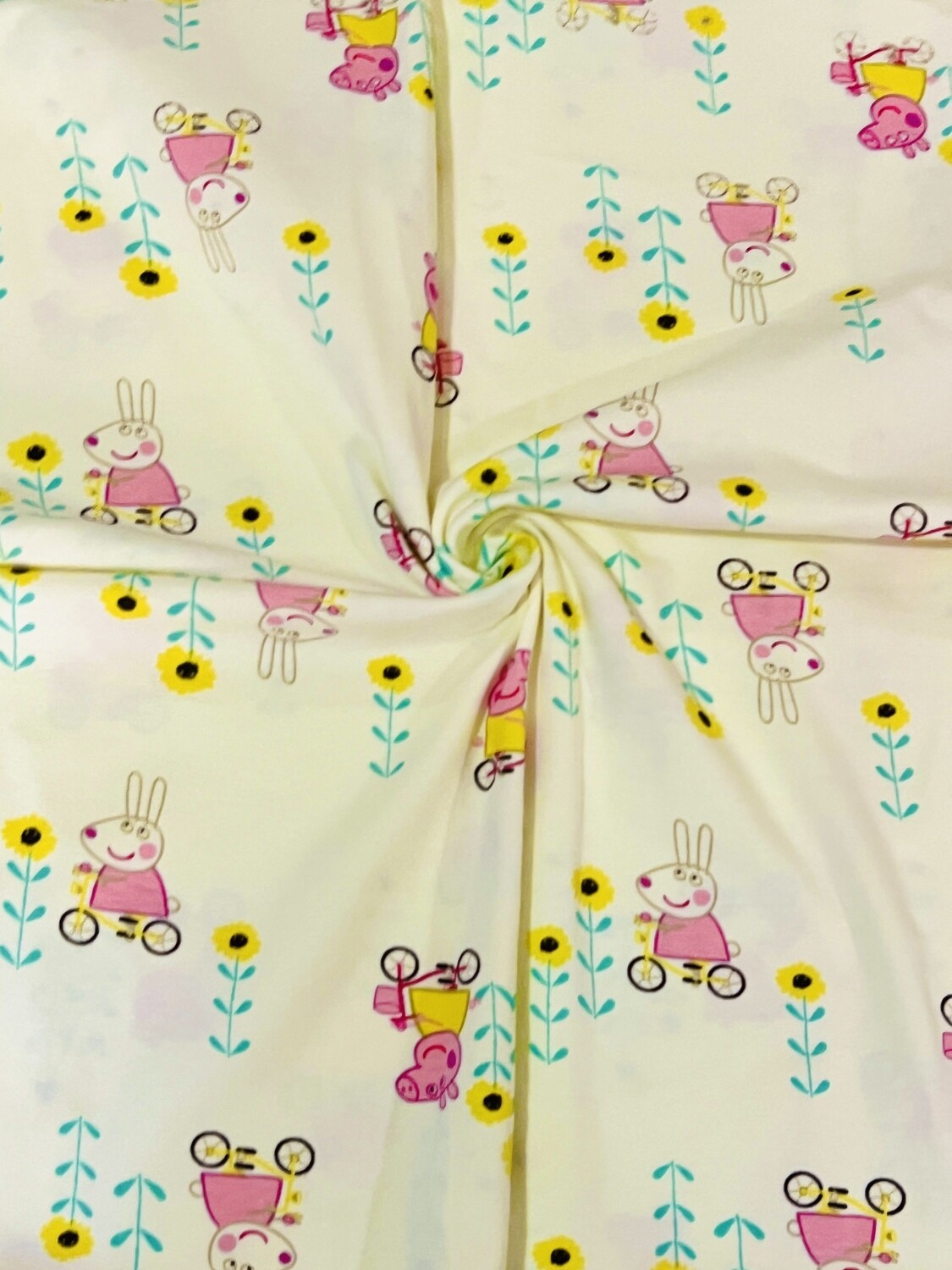 Peppa Pig, Bicyles | Licensed Cotton Jersey, 200gsm | 170cm Wide