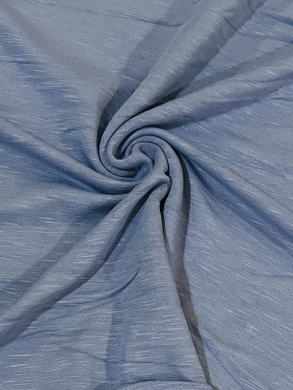 Denim Slub | Strech French Terry Solids 320gsm | 175cm Wide - 0.75m Piece