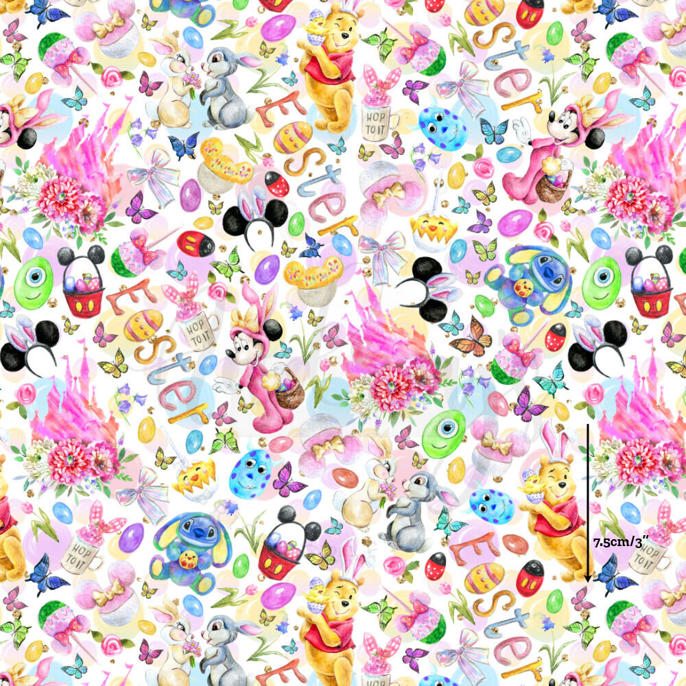 Favourite Characters, Easter | Custom Cotton Woven | 145cm wide