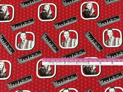WandaVision, Portraits Toss | Licensed Quilting Cotton | 112cm wide