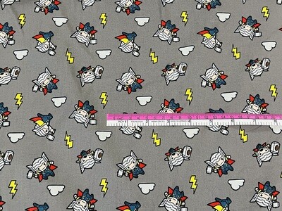 Thor, Kawaii Toss | Licensed Quilting Cotton | 112cm wide
