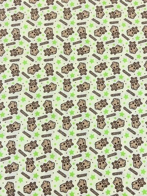 Groot, Kawaii Toss | Licensed Quilting Cotton | 112cm wide