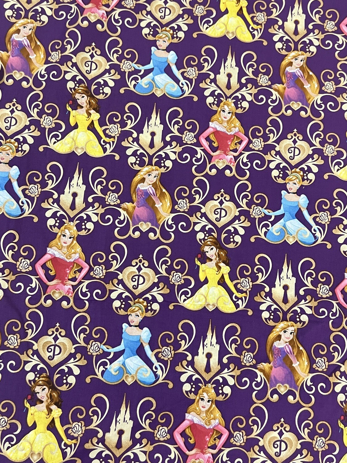 Princesses Scroll | Licensed Quilting Cotton | 112cm wide