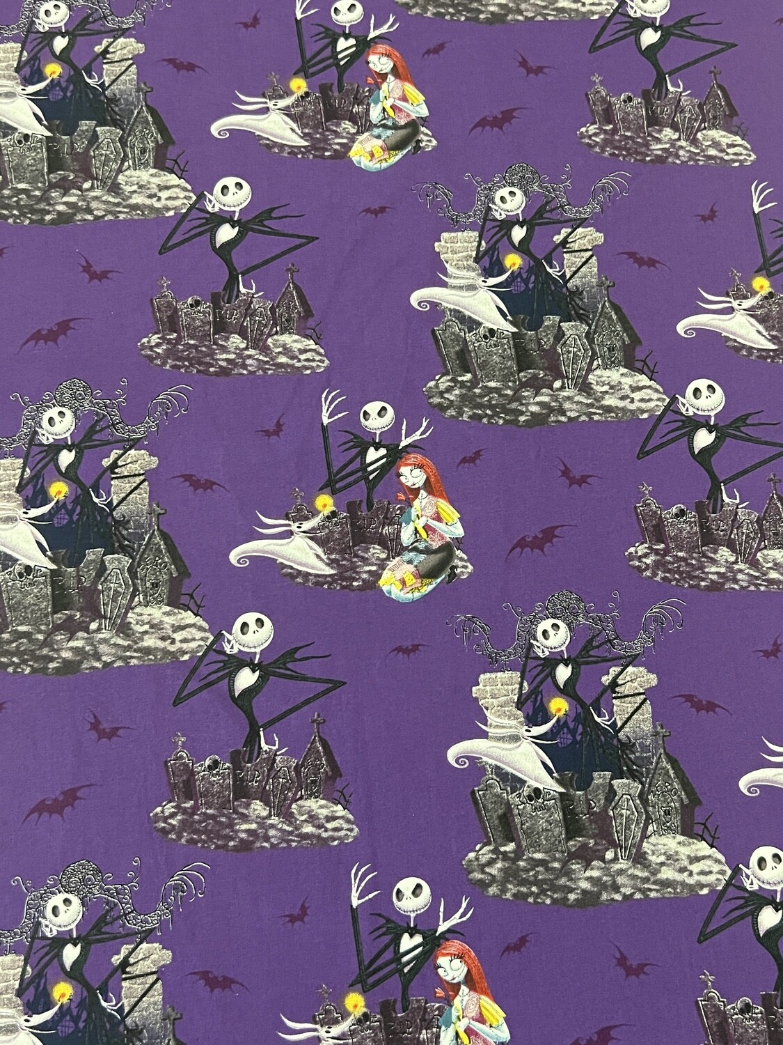 Skellingtons, Nightmare Before Christmas | Licensed Quilting Cotton | 112cm wide