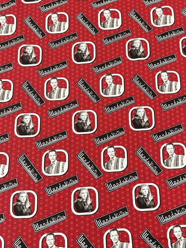 WandaVision, Portraits Toss | Licensed Quilting Cotton | 112cm wide