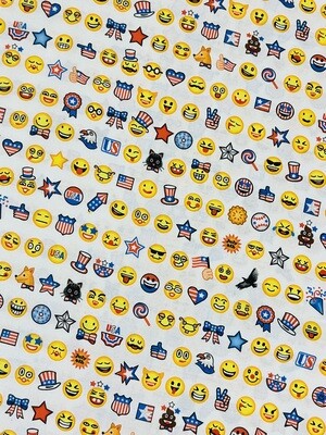 Emojis, Lineup | Licensed Quilting Cotton | 112cm wide