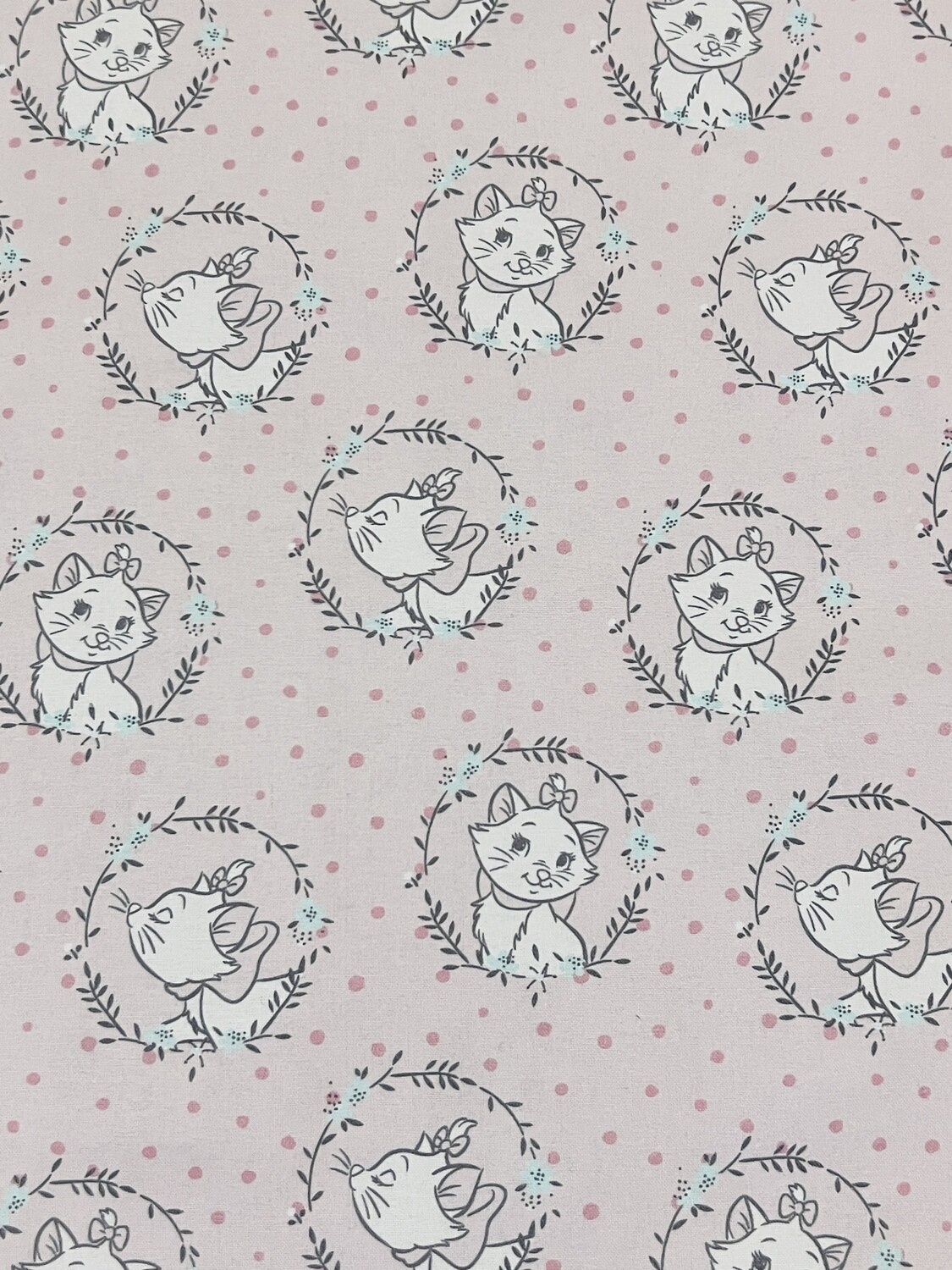 Marie, Wreaths | Licensed Quilting Cotton | 112cm wide - 0.6m Piece