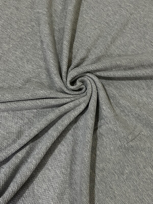 Solid Grey | Stretch Waffle Jersey Knit | 140cm Wide
