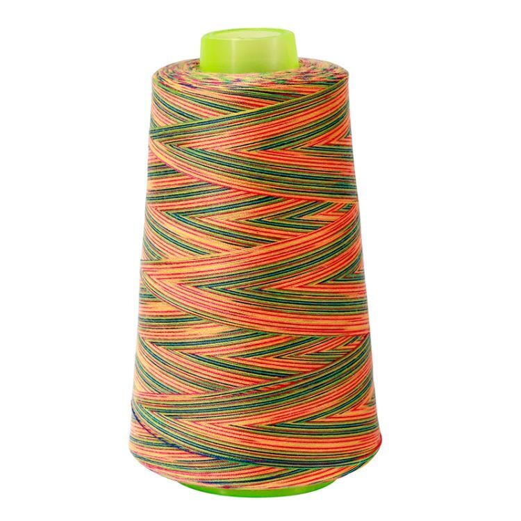040806 | Rainbow Multicoloured All-Purpose Sewing &amp; Overlocking Thread | 3000y Spool