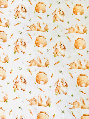 Cute Bunny | Digital-Print Cotton Woven | 145cm wide