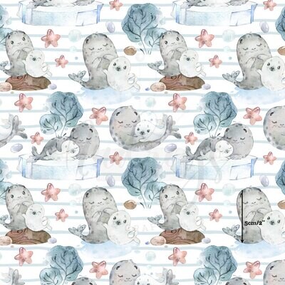 Seals | Digital Print Quilting Cotton Woven | 145cm wide