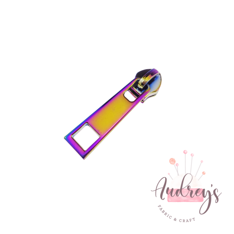 Sleek, Rainbow | Zipper Sliders | Fits #5 Nylon Zippers