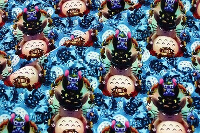 Stitch & Totoro | PRE-ORDER Cotton Woven | 142cm wide
