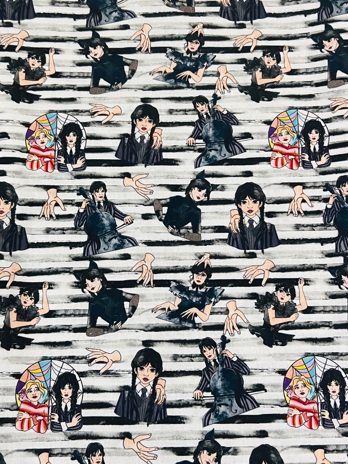 Wednesday Stripes | Custom Quilting Cotton | 145cm wide - 0.5m Piece