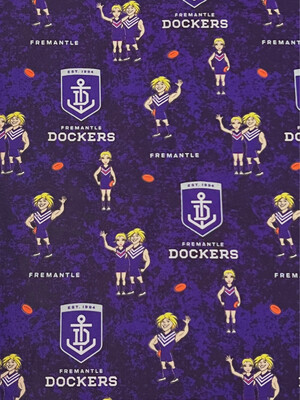 Fremantle Dockers AFL | Licensed Quilting Cotton | 112cm Wide