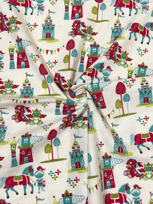 Nursery Dragons | Cotton Flannelette | 112cm wide