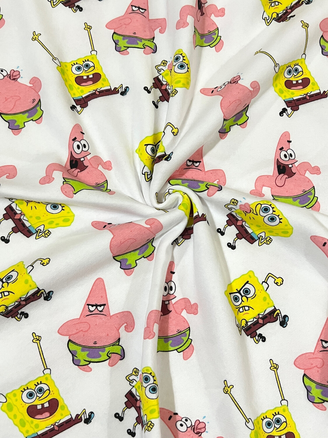 Spongebob | Licensed Tracksuiting Sweatshirt French Terry Fleece | 190cm Wide