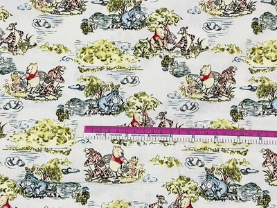 Winnie the Pooh, Day in the Park | Licensed Quilting Cotton | 112cm wide