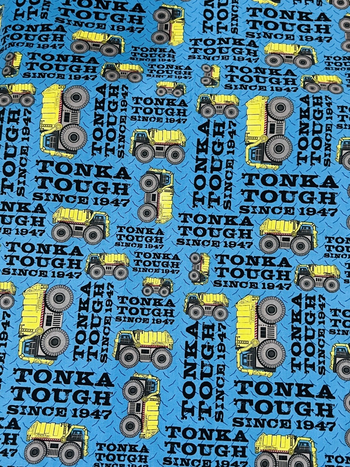 Tonka Tough, Blue | Licensed Quilting Cotton | 112cm Wide