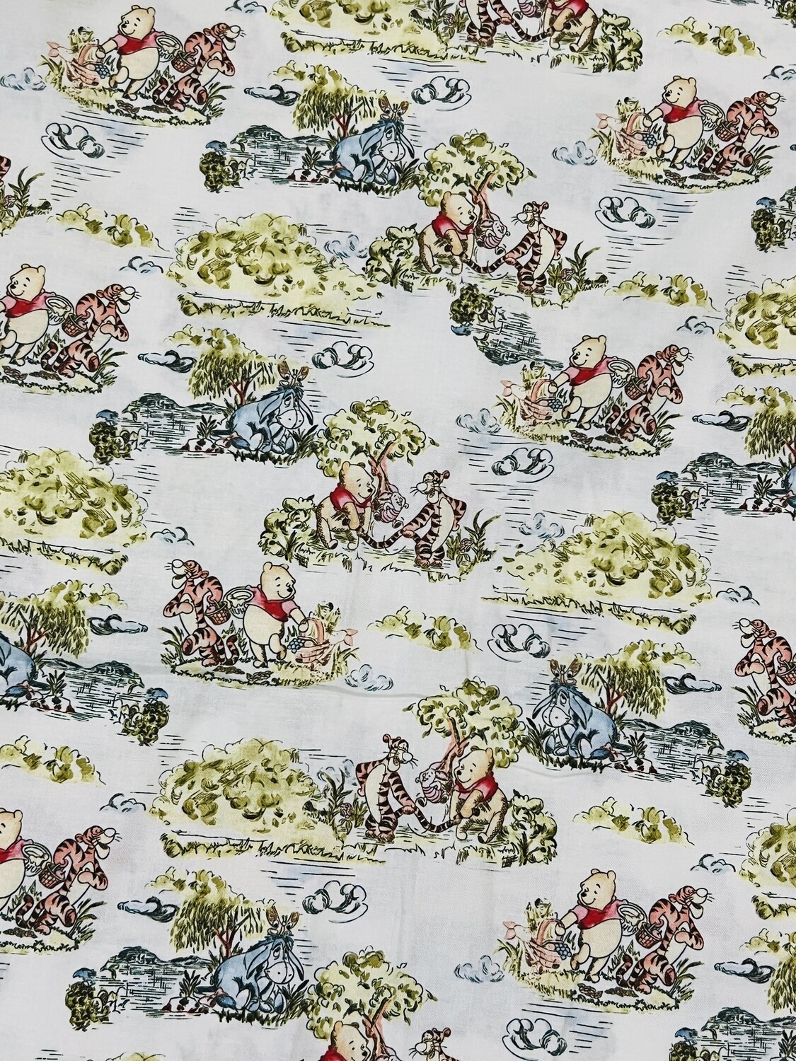 Winnie the Pooh, Day in the Park | Licensed Quilting Cotton | 112cm wide
