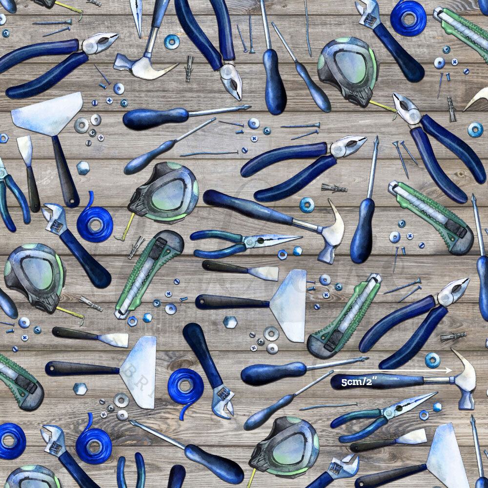 Toolbox | Digital-Print Cotton Woven | 145cm wide