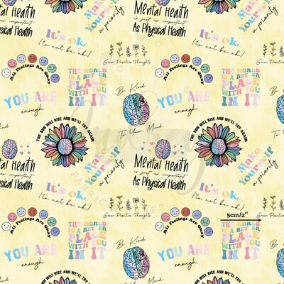 You Are Enough | Digital-Print Cotton Woven | 145cm wide