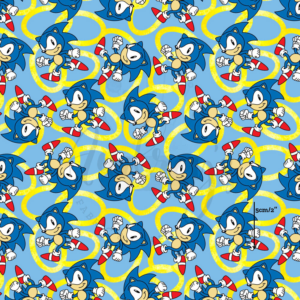 Sonic | Digital-Print Cotton Lycra 240gsm | 150cm wide