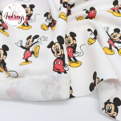 Mickey | Licensed Cotton French Terry | 170cm Wide