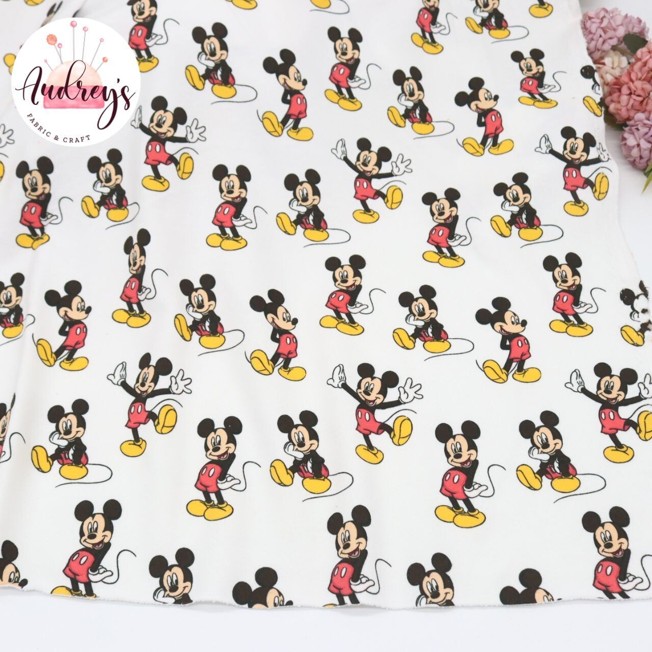 Mickey | Licensed Cotton French Terry | 170cm Wide