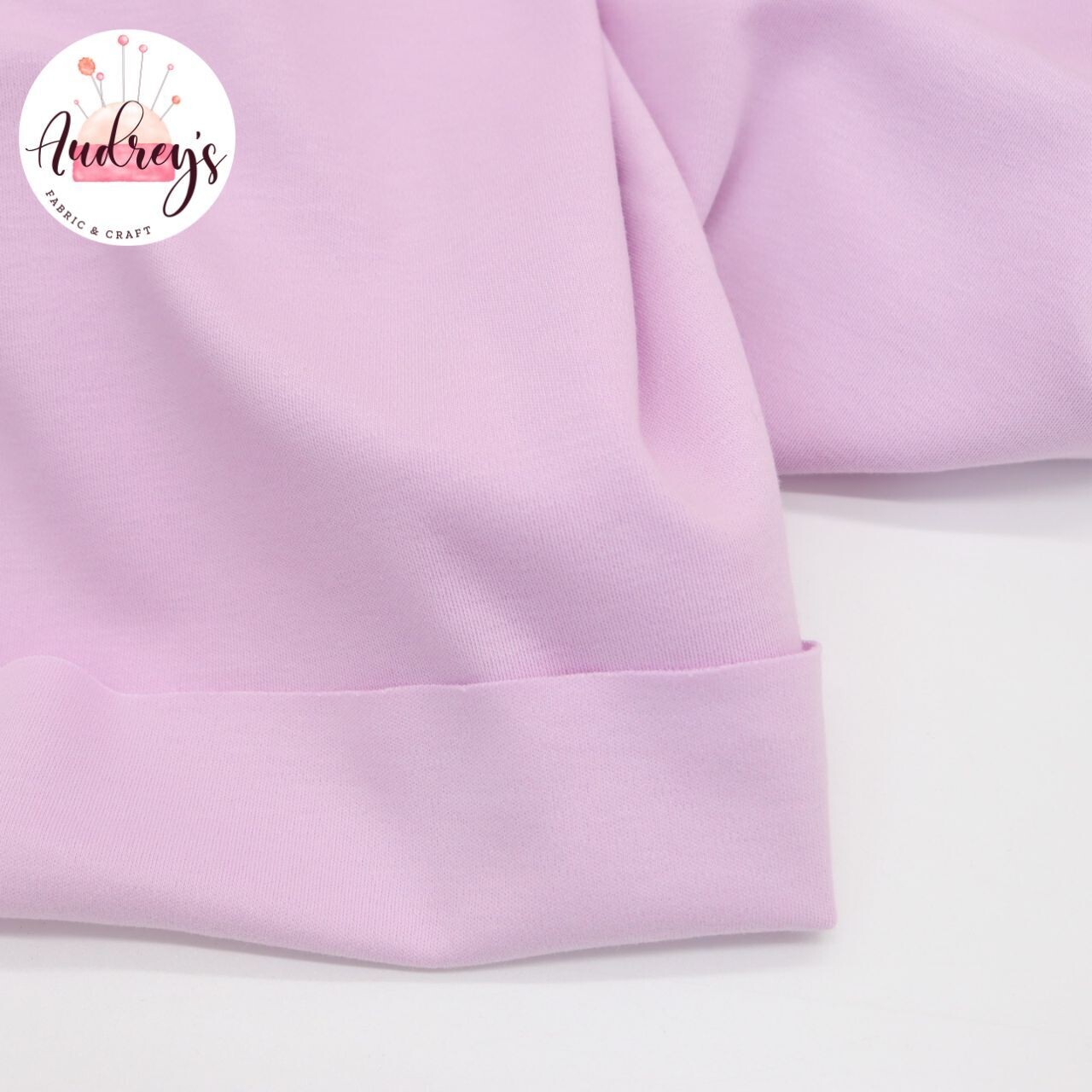 Lilac | Cotton Lycra Solid, 220gsm | 165cm Wide - 0.45m Piece