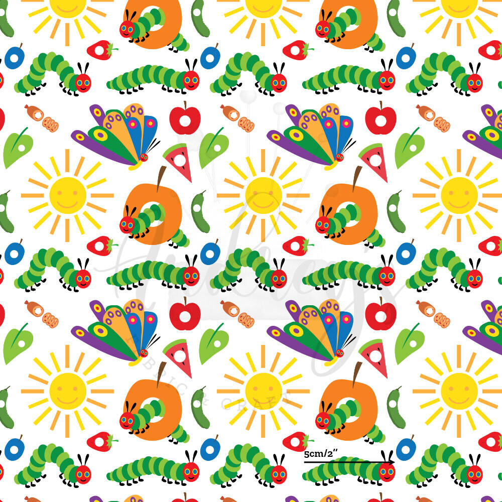 Hungry Caterpillar | Digital-Print Cotton Lycra 240gsm | 150cm wide