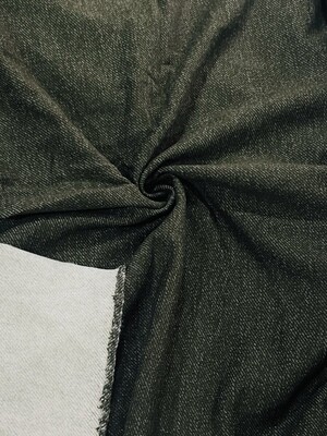 Faux Denim, Dark Army Green | Tracksuiting Sweatshirt French Terry Fleece | 180cm Wide