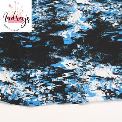 Snowy Mountains | Cotton Jersey, 190gsm | 174cm Wide