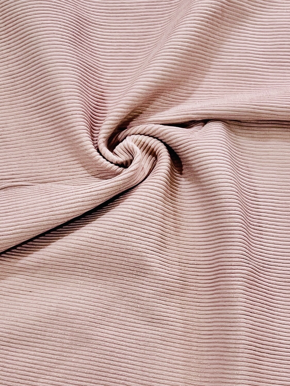 Dusty Rose | Heavyweight Modal Spandex, Mini Rib Knit | 135cm Wide - 0.45m Piece
