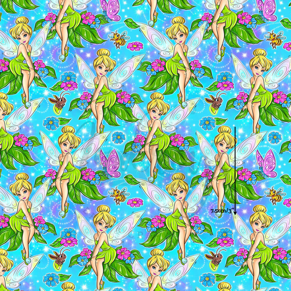 Tinkerbell | Digital-Print Custom Cotton Woven | 145cm wide