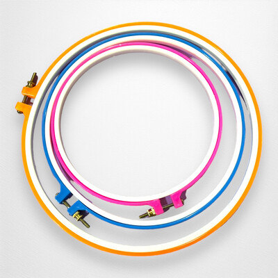 Plastic Cross-Stitch Embroidery Hoops | 8''-12'' (20-29cm)