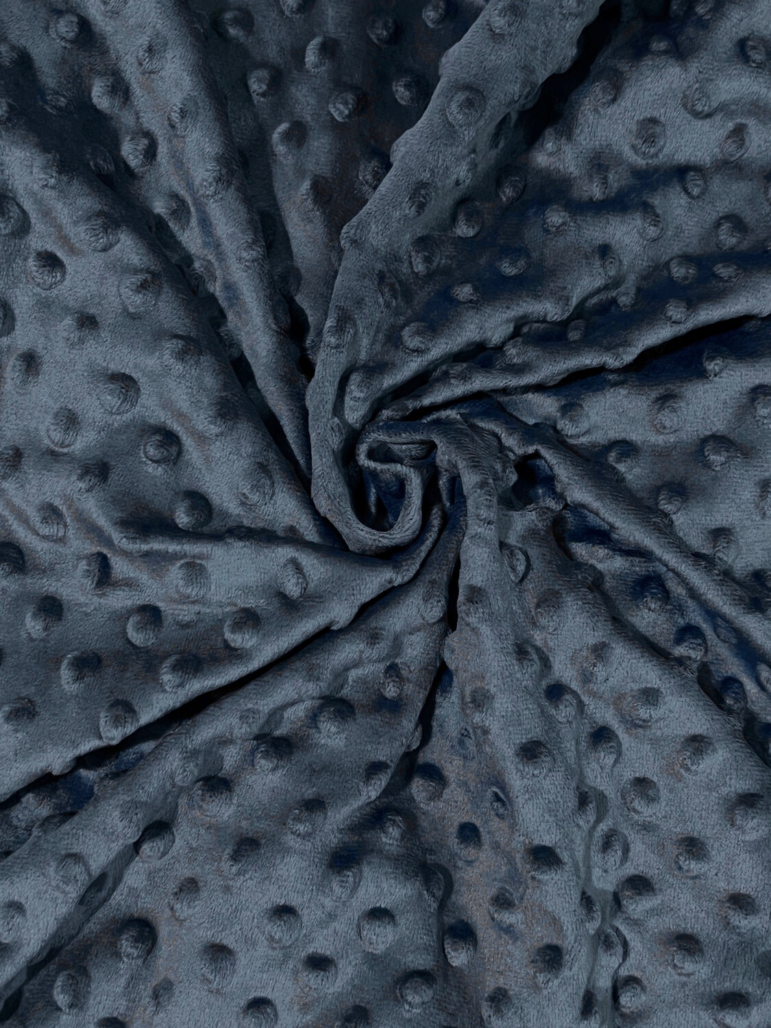 Dark Navy | Extra-Wide Premium Minky Dot Fabric | 225cm Wide